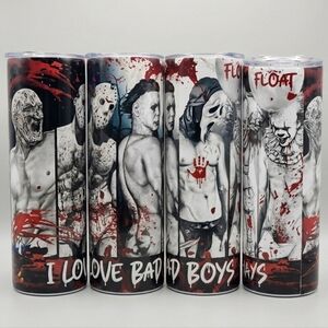 NEW Spicy I Love Bad Boys Scary 20 oz Skinny Tumbler